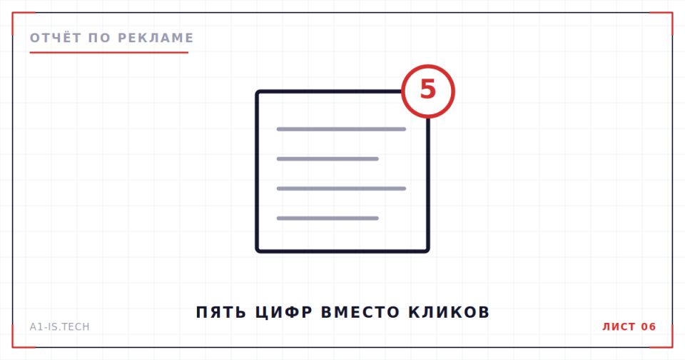 Чертёж: пять цифр вместо кликов